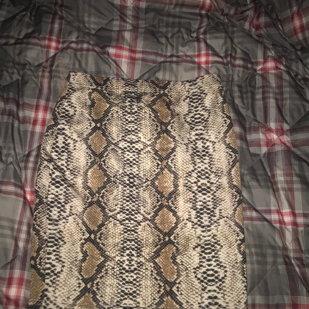 Snakeskin skirt